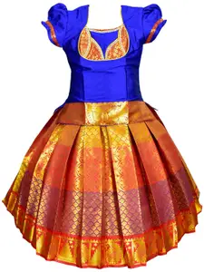 AMIRTHA FASHION Girls Ready to Wear Lehenga & Blouse