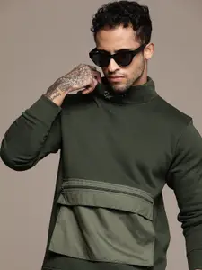 The Roadster Lifestyle Co. HIgh Neck Pocket Detail Sweatshirt