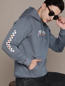 The Roadster Lifestyle Co. Printed Hooded Sweatshirt