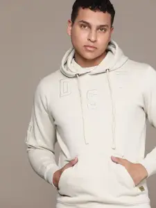 The Roadster Lifestyle Co. Embroidered Detail Hooded Sweatshirt