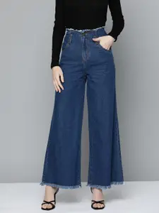 Chemistry Wide Leg High-Rise Pure Cotton Jeans