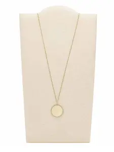 Fossil Gold-Plated Vintage Iconic Circular Necklace