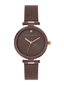 French Connection Women Stainless Steel Bracelet Style Straps Analogue Watch FCN00070E