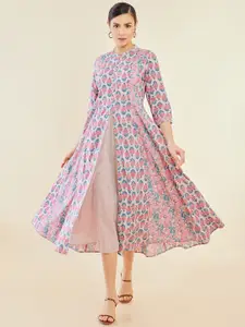Soch Floral Print A-Line Midi Dress