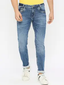 SPYKAR Men Slim Fit Mid-Rise Heavy Fade Clean Look Stretchable Cotton Jeans