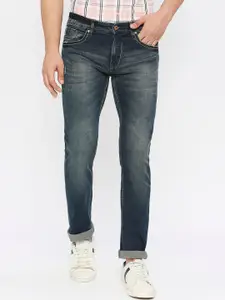 SPYKAR Men Clean Look  Mid Rise Heavy Fade Whiskers & Chevrons Cotton Jeans