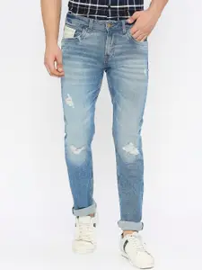 SPYKAR Men Kano Slim Fit Mildly Distressed Heavy Fade Stretchable Jeans