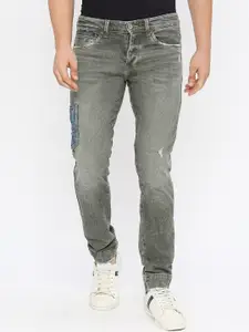 SPYKAR Men Relaxed Fit Low Distress Heavy Fade Stretchable Cotton Jeans