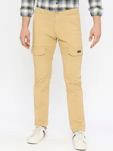 SPYKAR Men Slim Fit Cotton Cargos Trousers