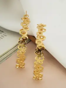 Ferosh Gold-Plated Circular Hoop Earrings