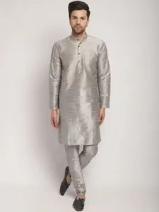 Kaifoo Floral Printed Regular Kurta & Churidar With Nehru Jacket