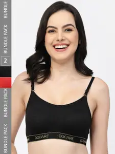 Docare Pack Of 2 Seamless Sports Bra Full Coverage