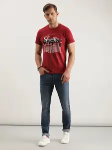 Lee Graphic Printed Cotton Slim Fit T-shirt