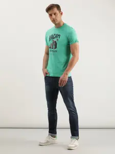 Lee Typography Printed Slim Fit Cotton T-shirt
