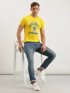 Lee Typography Printed Slim Fit Cotton T-shirt