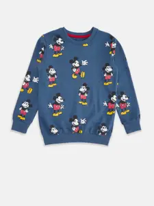 Pantaloons Junior Boys Mickey Mouse Printed Cotton Sweatshirt
