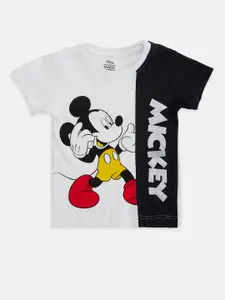 Pantaloons Baby Boys Graphic Mickey Mouse Printed Cotton T-Shirt