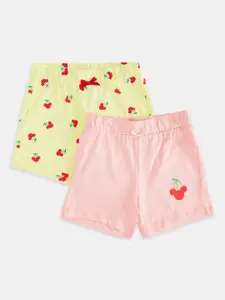 Pantaloons Baby Infant Girls Pack Of 2 Printed Shorts