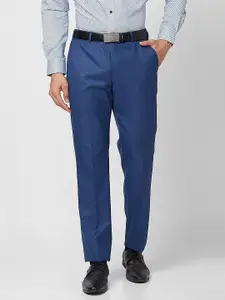 Park Avenue Men Textured Smart Fit Low-Rise Formal Trouser