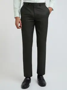 Park Avenue Men Tapered Fit Low-Rise Formal Trousers