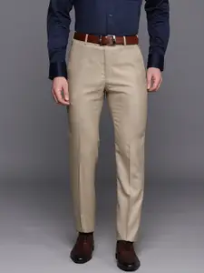 Raymond Men Self Design Slim Fit Formal Trousers