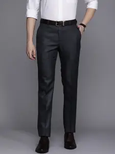 Raymond Men Textured Slim Fit Formal Trousers