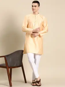 Anouk Men Embroidered Regular Mirror Work Kurta With Pyjamas