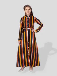 BAESD Girls Striped Shirt Maxi Dress