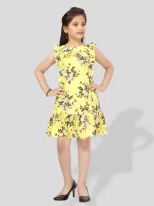 BAESD Girls Floral Print Fit & Flare Dress