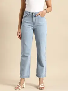 all about you Women Cotton High-Rise Jeans