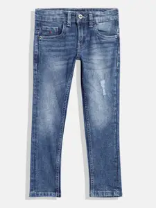 Indian Terrain Boys Regular Fit Mildly Distressed Stretchable Jeans