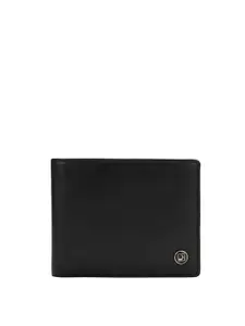 Da Milano Men Textured Leather Two Fold Wallet