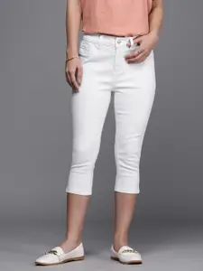 NEXT Women Stretchable Mid-Rise Regular Fit Cropped Jeans