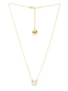 Tipsyfly Gold-Plated Artificial Stones Necklace