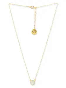 Tipsyfly Gold-Plated Quartz-Studded Necklace