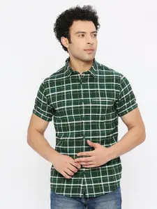 SPYKAR Classic Slim Fit Checked Cotton Casual Shirt