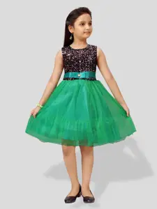BAESD Girls Sequined Fit & Flare Dress
