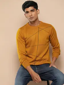 INVICTUS Round Neck Striped Pullover