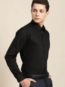 Hancock Relaxed Spread Collar Cotton Formal Shirt