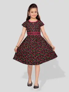 BAESD Girls Floral Print A-Line Casual Dress
