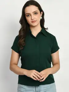 KALINI Comfort Spread Collar Opaque Casual Shirt