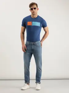 Lee Men Slim Fit Heavy Fade Stretchable Clean Look Jeans