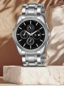 Shocknshop Men Stainless Steel Analogue Chronograph Watch WCH81Silver