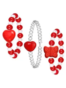 Mikado Set of 3 Artificial Beads Charming Bracelet