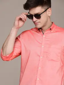 French Connection Pure Cotton Slim Fit Opaque Casual Shirt