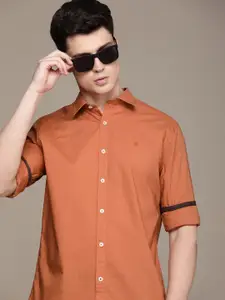 French Connection Pure Cotton Slim Fit Opaque Casual Shirt