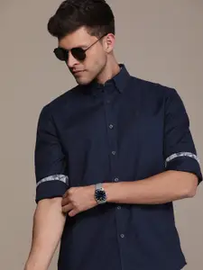 French Connection Men Pure Cotton Slim Fit Casual Shirt