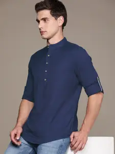 French Connection Men Pure Cotton Slim Fit Casual Shirt