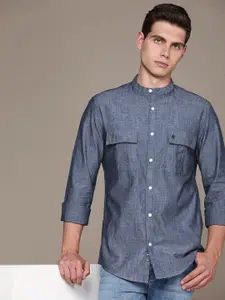 French Connection Men Pure Cotton Slim Fit Casual Shirt