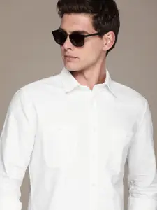 French Connection Men Pure Cotton Slim Fit Casual Shirt